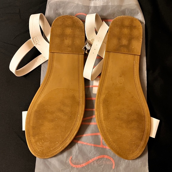 SANDALUP White Sandals Size 6 Good Condition - Picture 3 of 3